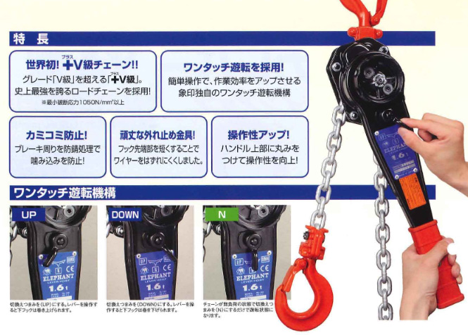 在庫品のご紹介】象印チェンブロック レバーブロックYA型・Y2型 